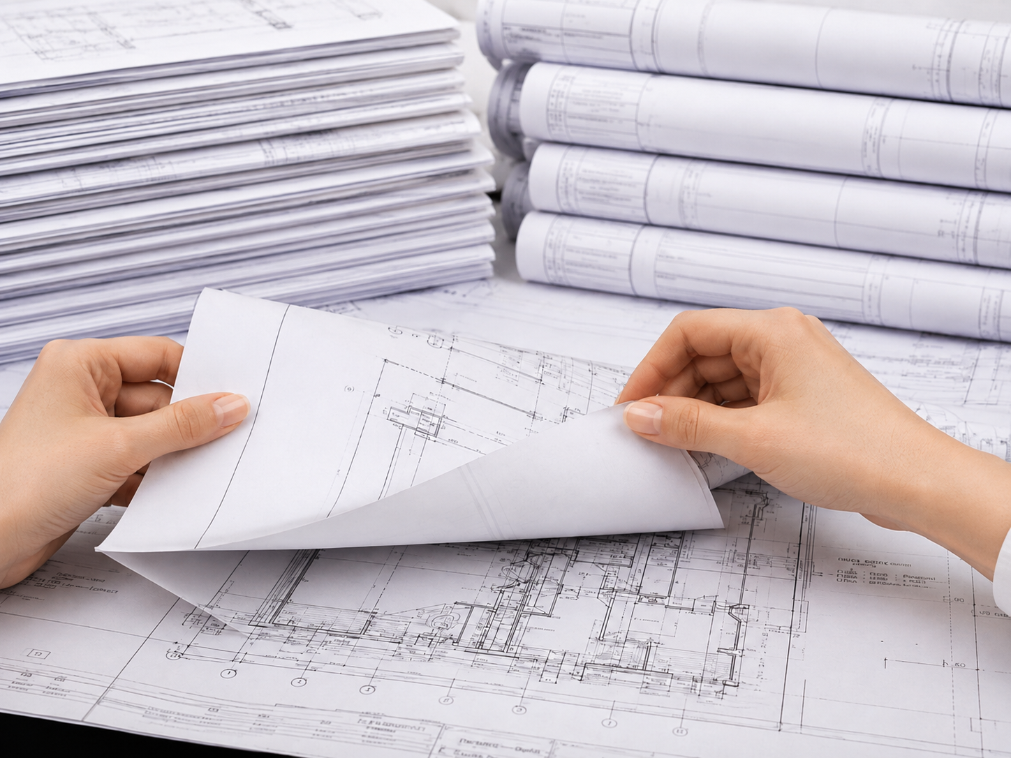 Detalle técnico del doblado de planos bajo normativa ISO